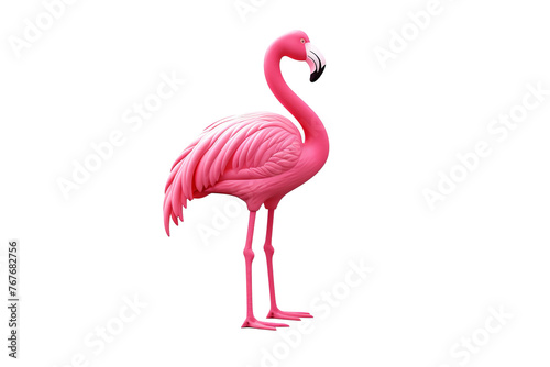 3D cartoon animal Flamingo 