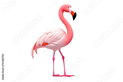 3D cartoon animal Flamingo 
