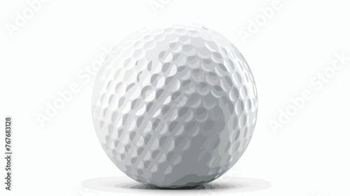 Peruvian Golf Ball Isolated with clipping path Flat vector
