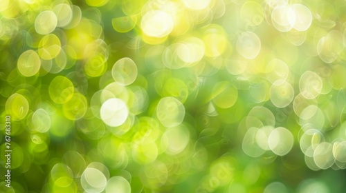 Abstract Green Bokeh Light Background