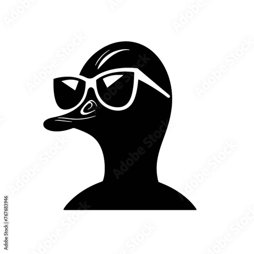 duck with sunglasses