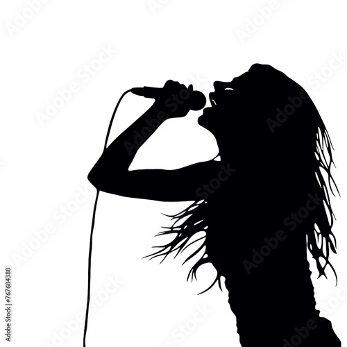  quality silhouette female singer pop, country music, rock stars and hiphop rapper artist vocalist 