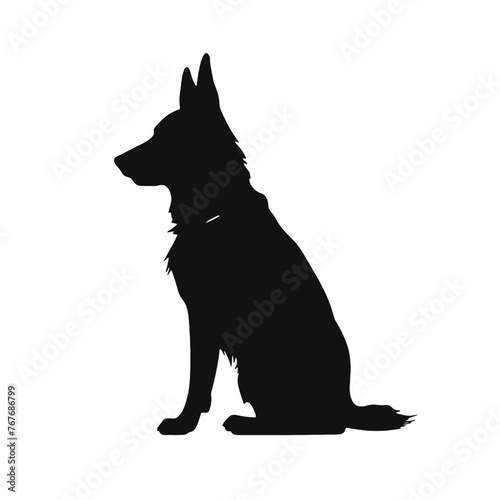 German shepherd  Silhouette 