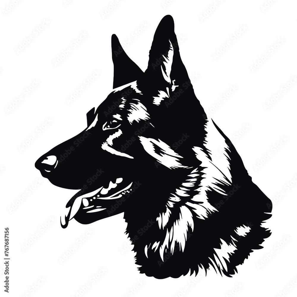 German shepherd Silhouette German shepherd Silhouette