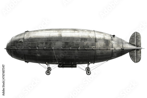 Zeppelin On Transparent Background.