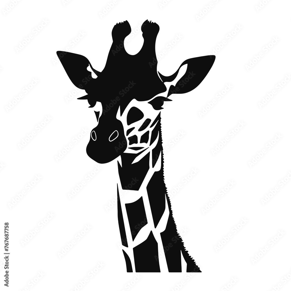 Fototapeta premium Giraffe Silhouette