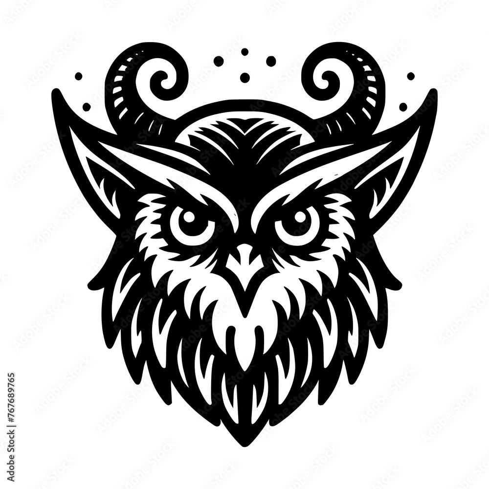 owl with wings