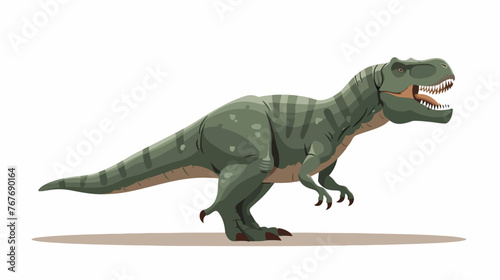 T Rex Flat vector isolated on white background 