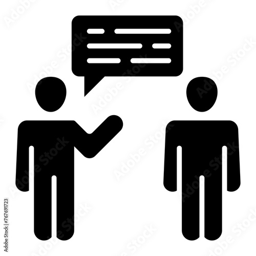   Conversation glyph icon