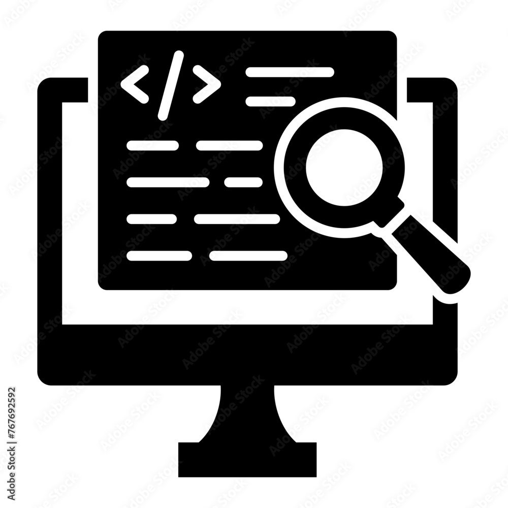   Process glyph icon