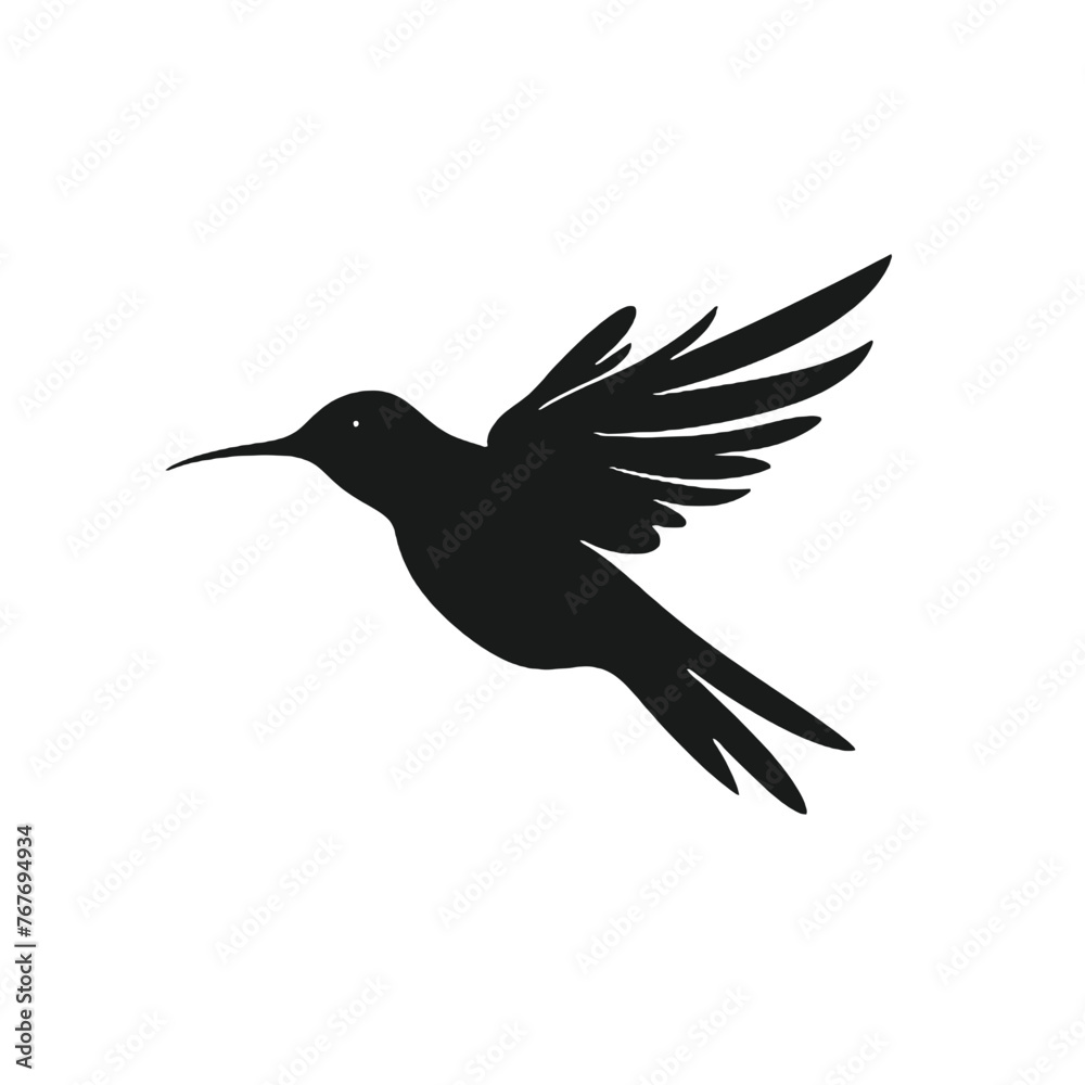 Obraz premium hummingbird Silhouette 