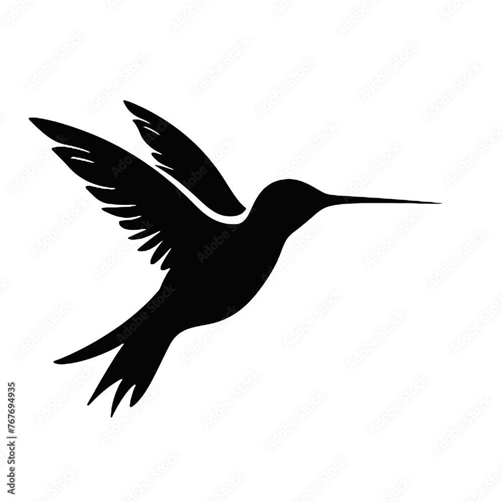 Obraz premium hummingbird Silhouette 
