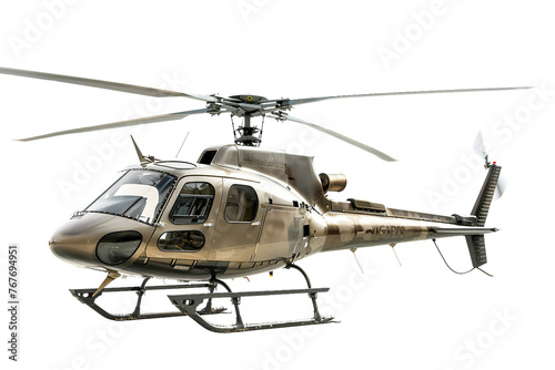 Helicopter On Transparent Background.
