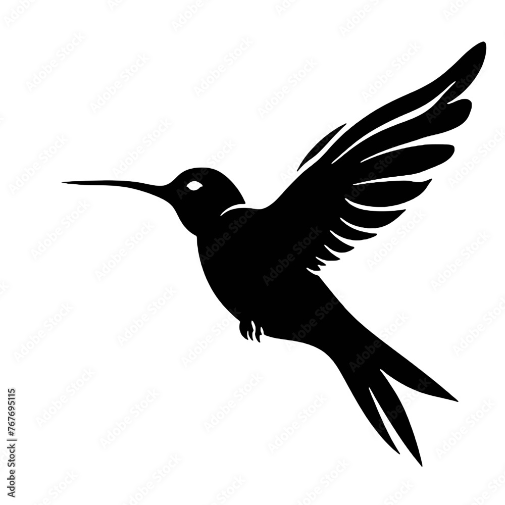 Obraz premium hummingbird Silhouette