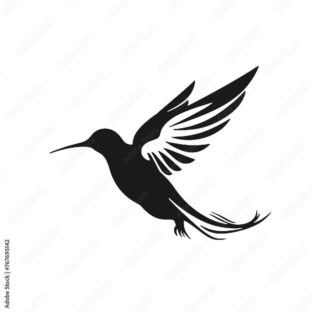 Fototapeta premium hummingbird Silhouette 