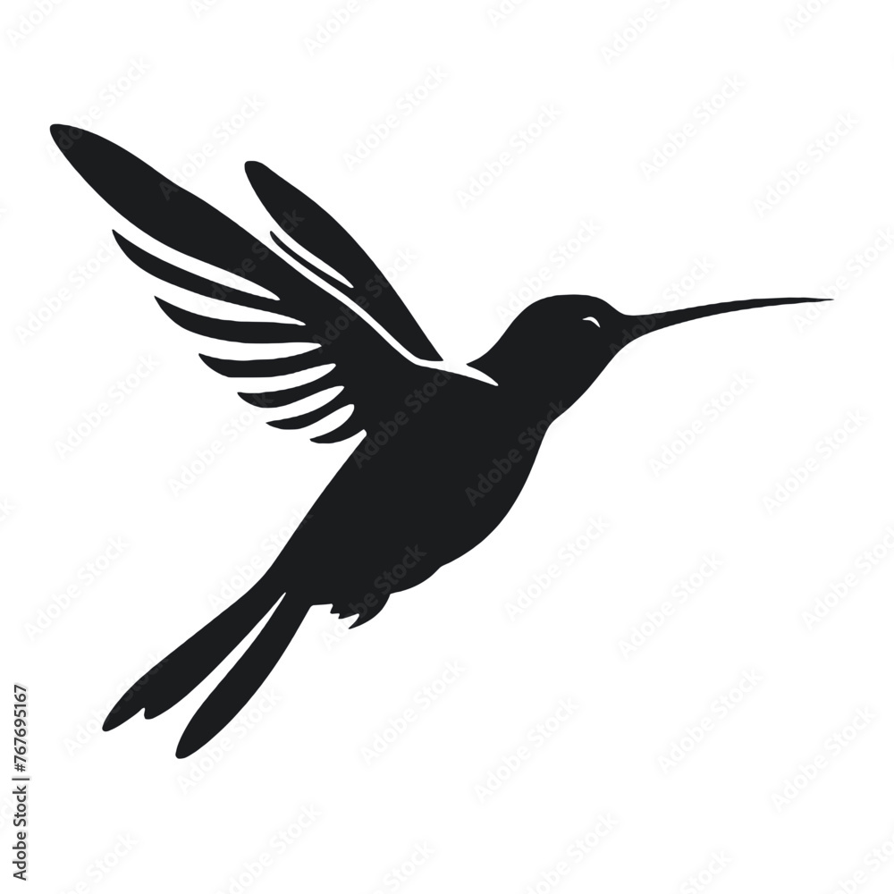 Fototapeta premium hummingbird Silhouette 