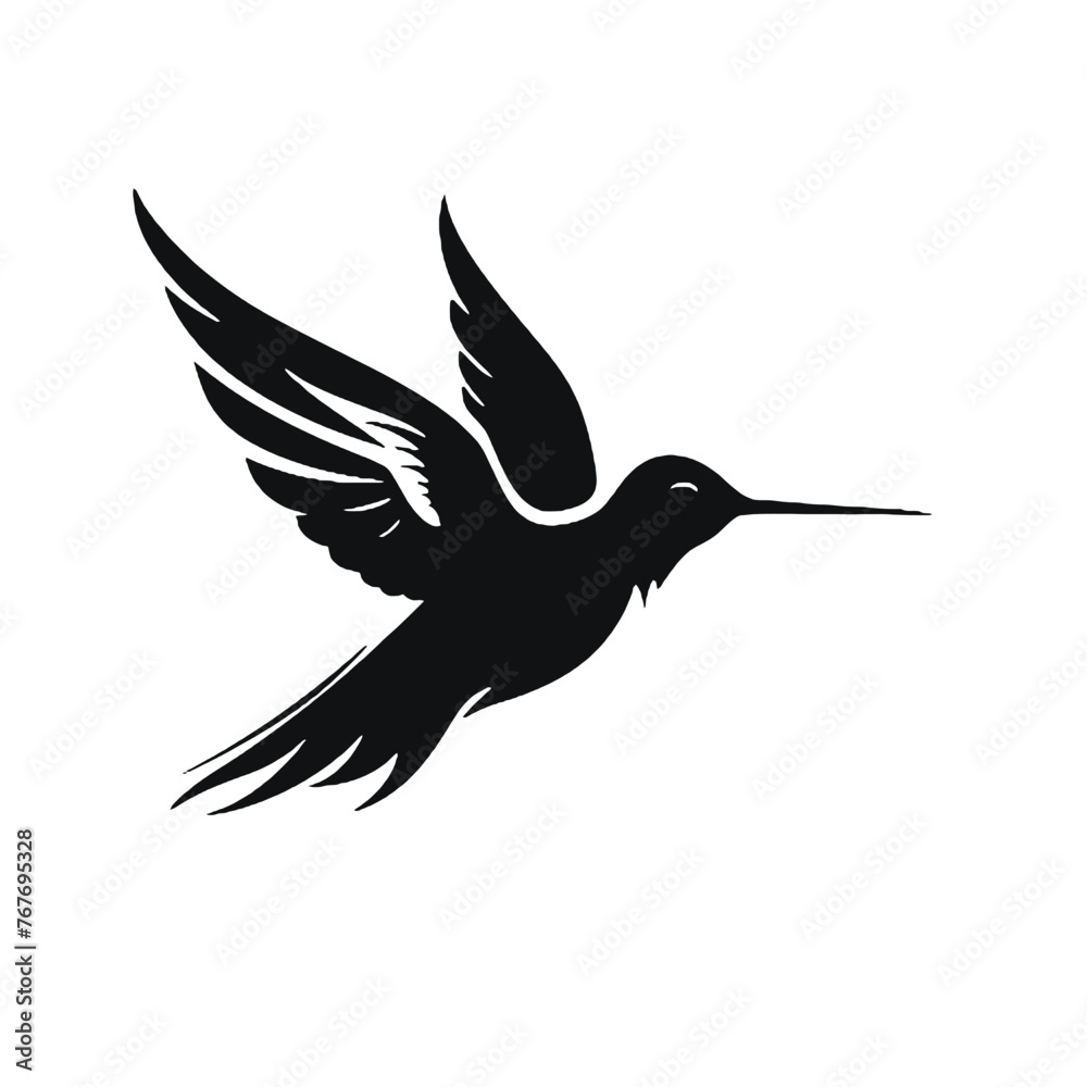 Obraz premium hummingbird Silhouette 