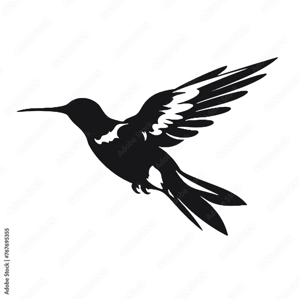 Fototapeta premium hummingbird Silhouette 