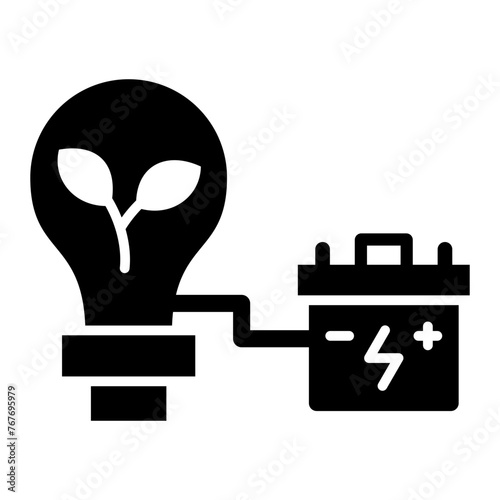   Bio Energy glyph icon