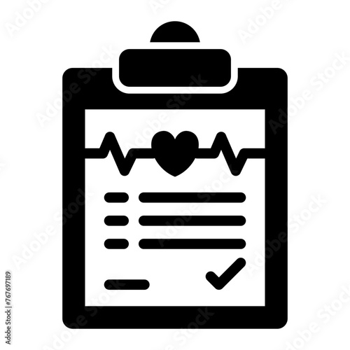   Diagnosis glyph icon