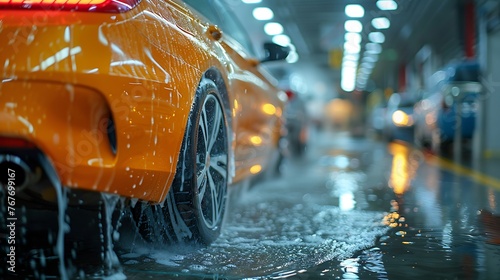 car steam wash, car washing service © Anditya
