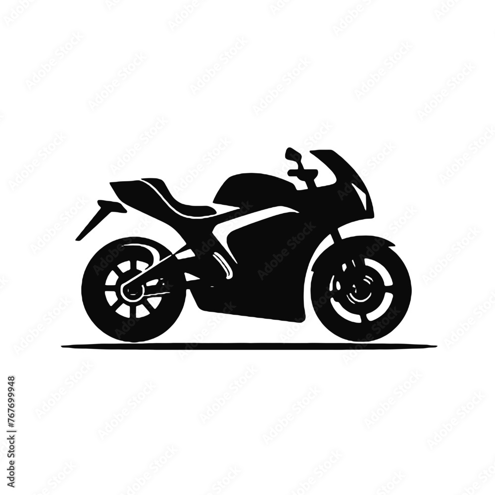 silhouette of motorcycle