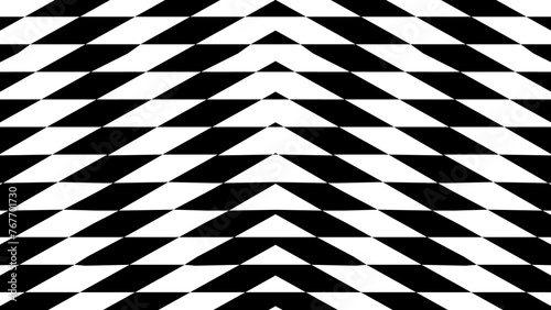 Abstract creative black and white geometric shape pattern monochrome background illustration.