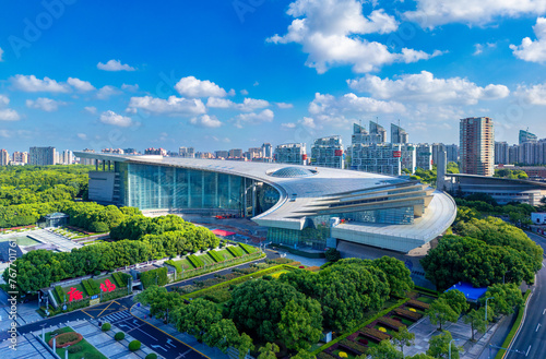 Photography The Shanghai Science and Technology Museum Urban Environment of Pudong New Area,