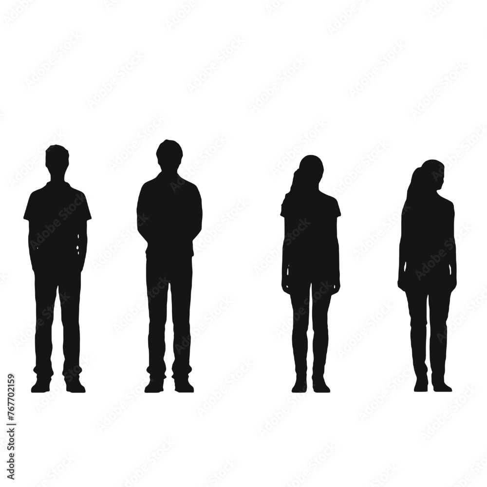 people standing  Silhouette 