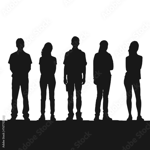people standing Silhouette 