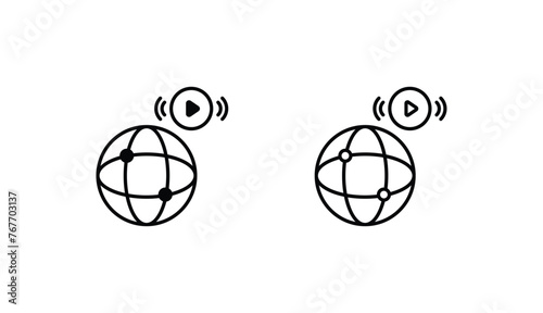 News icon design with white background stock illustration