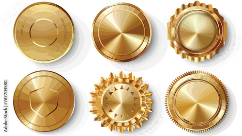 Vector Badges and label of Gold Seal illustration vector