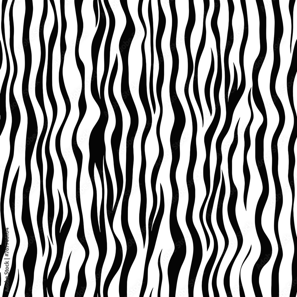 Trendy zebra skin pattern background vector