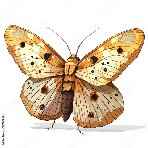 Brown Lacewings Cartoon Icon, Isolated on transparent background, PNG, Cartoon