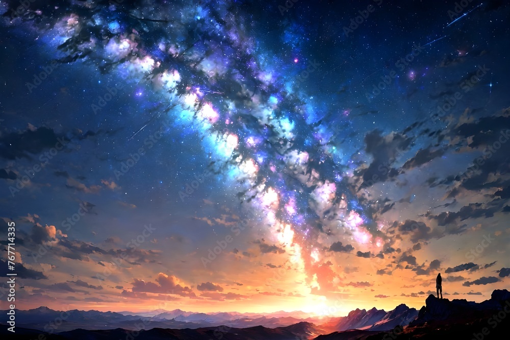 Milky Way in the sky , 하늘 위의 은하수 