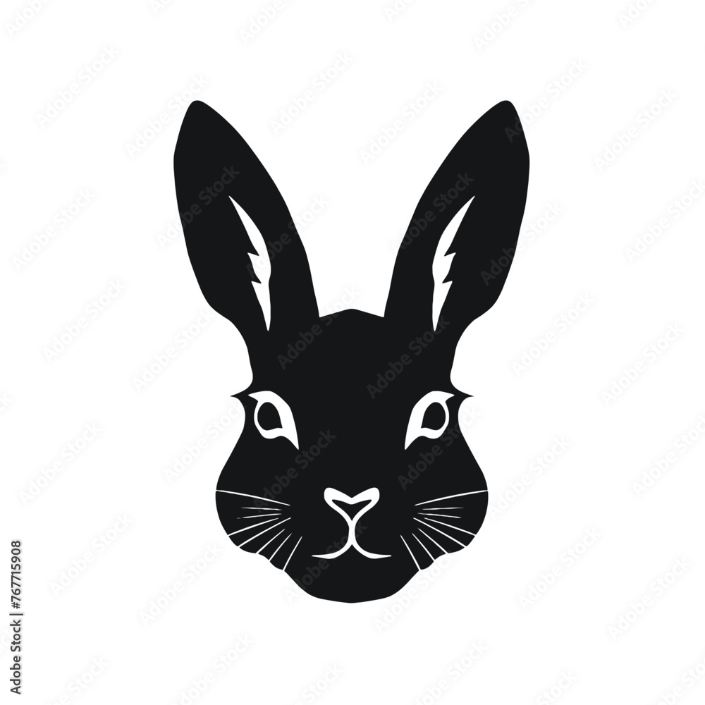 Bunny Head Vector Art Bunny Head Vector Art