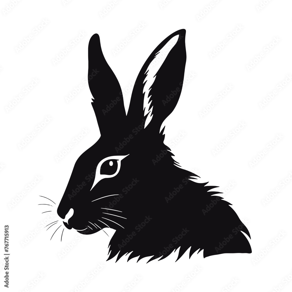 Bunny Head Vector Art Bunny Head Vector Art
