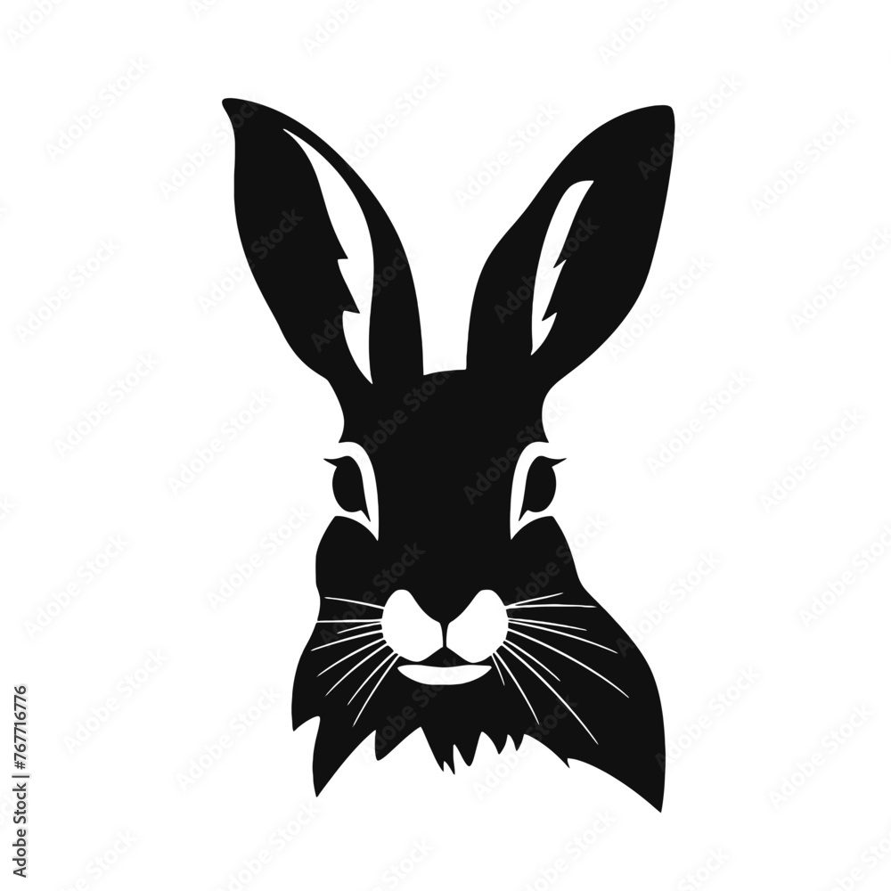 Fototapeta premium rabbit silhouette