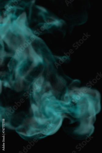 Liquid smoke ink drop effect on dark background