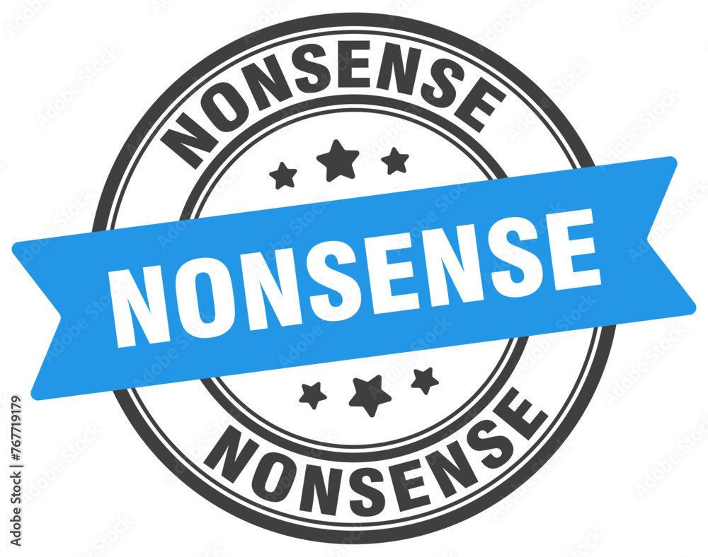 nonsense stamp. nonsense label on transparent background. round sign nonsense stamp. nonsense label on transparent background. round sign