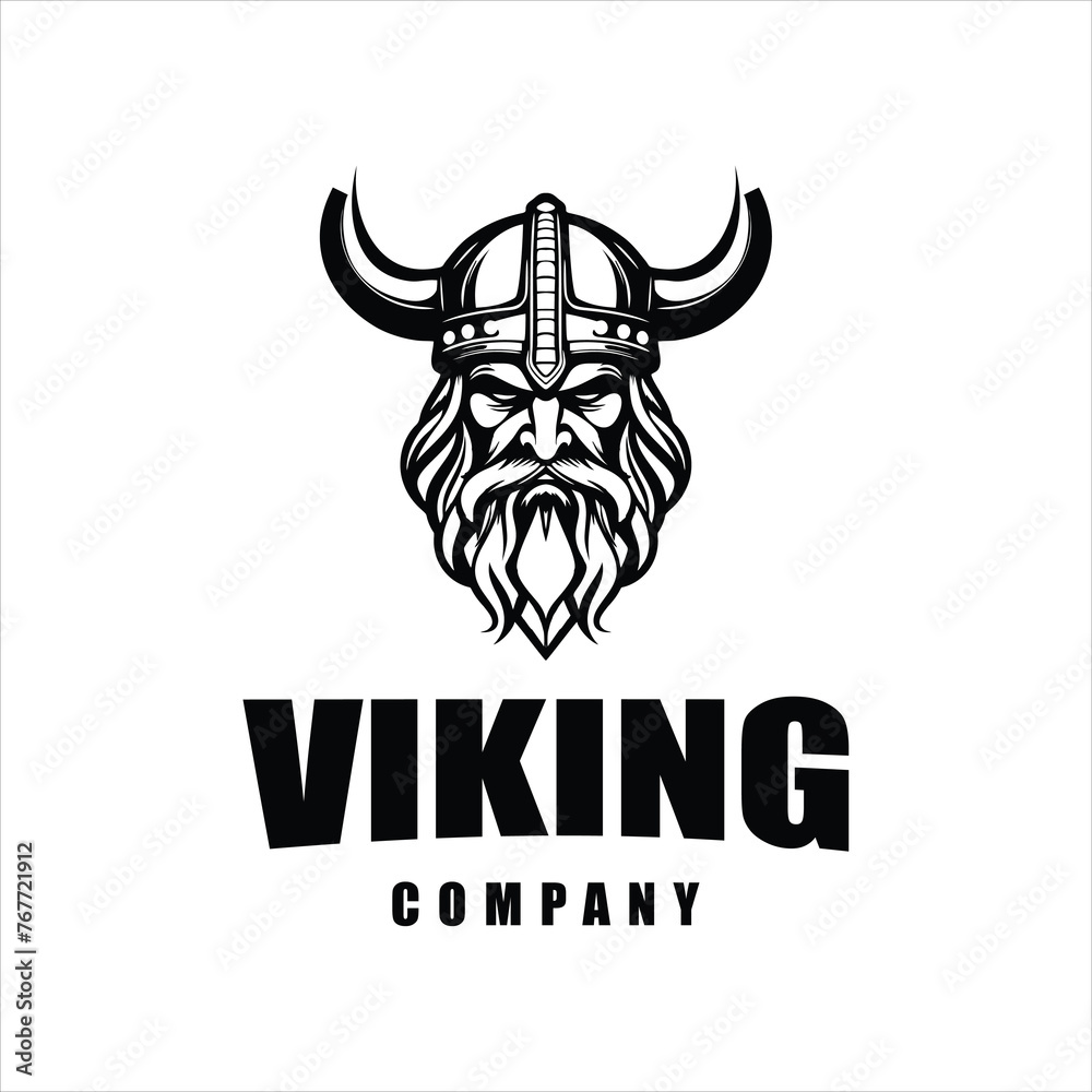 Fototapeta premium Viking sport logo ,inspiration design ,vector ,illustraction