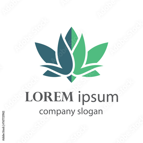 Free Download Elegant and beautiful blooming flower logo illustration - GFXLoad