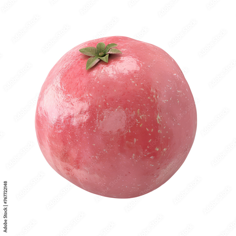 Fototapeta premium Pink guava fruit isolated on transparent background
