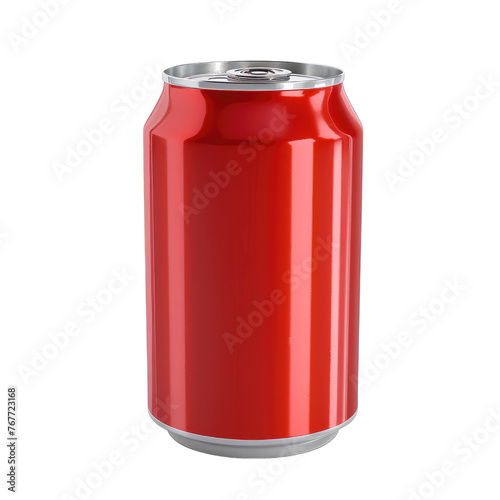Soda can isolated on transparent background