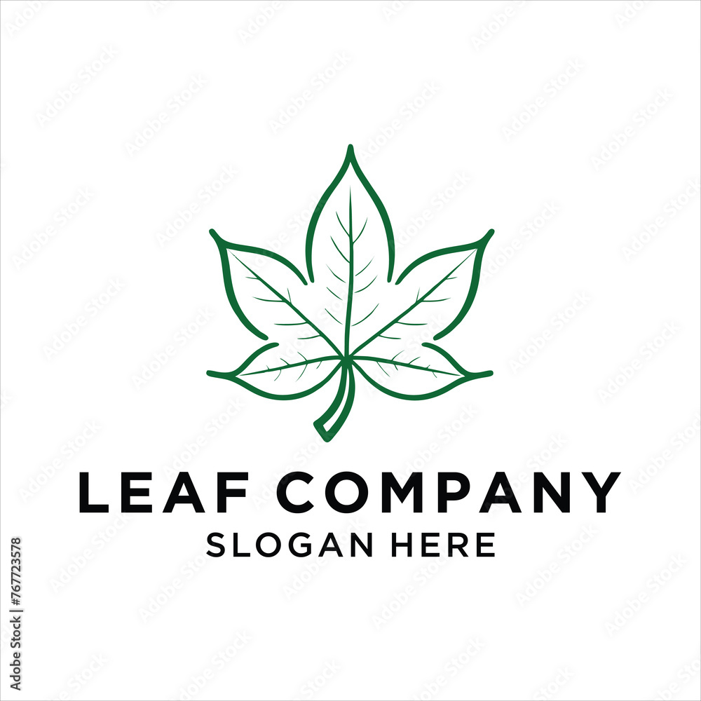 Leaf logo ,inspiration design logo,vector