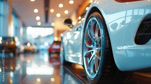 Luxury Car Showroom Gleaming Sports Car © red_orange_stock