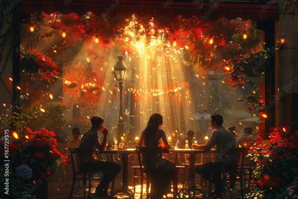 cozy ambiance of a blurred coffee shop or cafe restaurant, with abstract light creating a dreamy background atmosphere. cozy ambiance of a blurred coffee shop or cafe restaurant, with abstract light creating a dreamy background atmosphere.