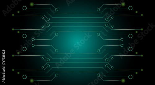 Technology circuits futuristic background design