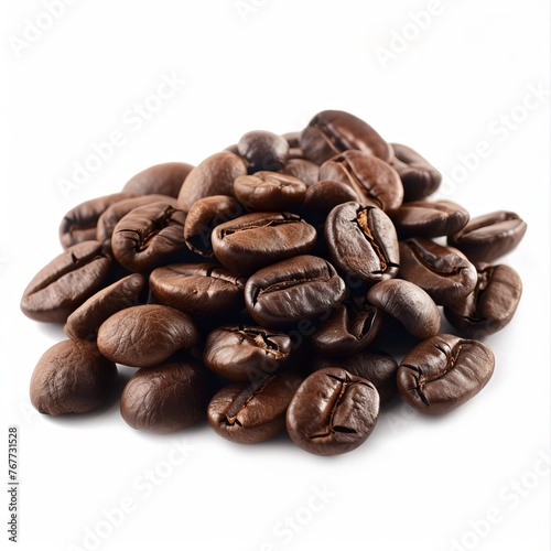 Fresh Gebena Eritrean coffee isolated on white background 