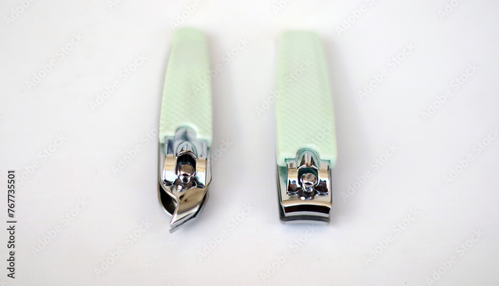 Nail clipper on white background. Nail clipper on white background.